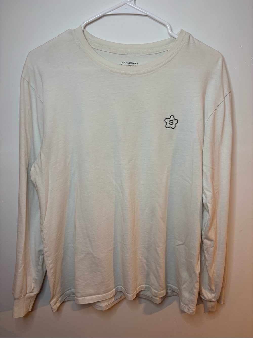 Saturdays NYC | Long Sleeve Shirt - White ; Mens M